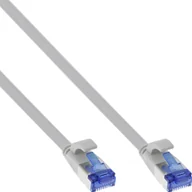 Patchcordy - InLine InLine® Flat patch cable, U/FTP, Cat.6A, TPE halogen free, grey, 7,5m - miniaturka - grafika 1