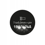 Zasilacze do laptopów - Qoltec Zasilacz do laptopa HP Compaq 90W 19V 4.74A 7.4*5.0+pin +kabel - miniaturka - grafika 1
