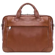 Torby na laptopy - McKlein Torba Bridgeport 17 cali Brązowy + Dogodne raty! - miniaturka - grafika 1