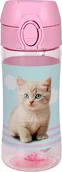 Bidony dla dzieci - Bidon na napoje Kotek Kitty Pastelowo-Różowy - miniaturka - grafika 1