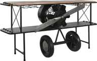Konsole i sekretarzyki - Bigbuy Home Konsola Home ESPRIT Brązowy Czarny Drewno Metal 191 x 58 x 96 cm - miniaturka - grafika 1