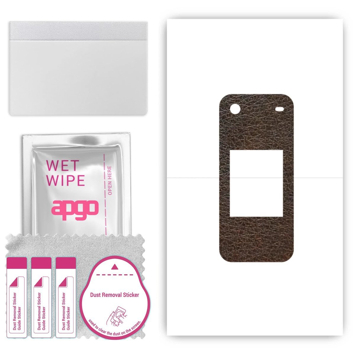 Folia naklejka skórka strukturalna na TYŁ do Nokia 2780 Flip - Skóra Brązowa - apgo SKINS