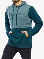 Bluzy sportowe męskie - Bluza męska Columbia Trek Colorblock Hoodie - night wave/metal - miniaturka - grafika 1