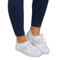 Slip on damskie - News Buty sportowe damskie slip on białe N.E.W.S. - miniaturka - grafika 1