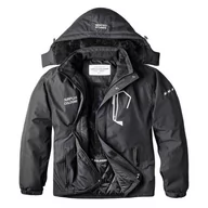 Odzież trekkingowa damska - Kurtka Turystyczna Męska Surplus Zimowa Stars Czarna - miniaturka - grafika 1