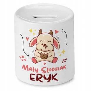 Skarbonka 330 ml Dla Eryka Syna Dziecka Prezent z Nadrukiem ze Zdjęciem + Opakowanie na prezent (wzór 01) - Skarbonki - miniaturka - grafika 1