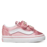 Buty dla dziewczynek - Tenisówki Vans Old Skool V VN000CTGY3K1 Różowy - miniaturka - grafika 1