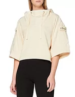 Bluzy damskie - G-STAR RAW Cropped Woven Mix damska bluza z kapturem, beżowy (Ecru D20478-a613-159), XXS - miniaturka - grafika 1