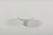 Klamki - Gałka meblowa Como Metalowa biała - miniaturka - grafika 1