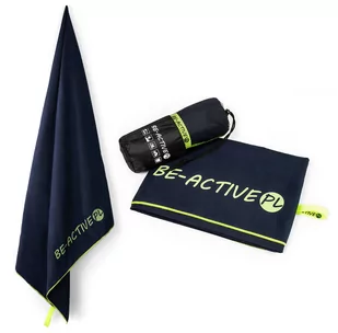 Ręcznik szybkoschnący z mikrofibry 130x80 granatowo-limonkowy - Ręczniki Ręcznik szybkoschnący z mikrofibry 130x80 granatowo-limonkowy - Ręczniki - miniaturka - grafika 1