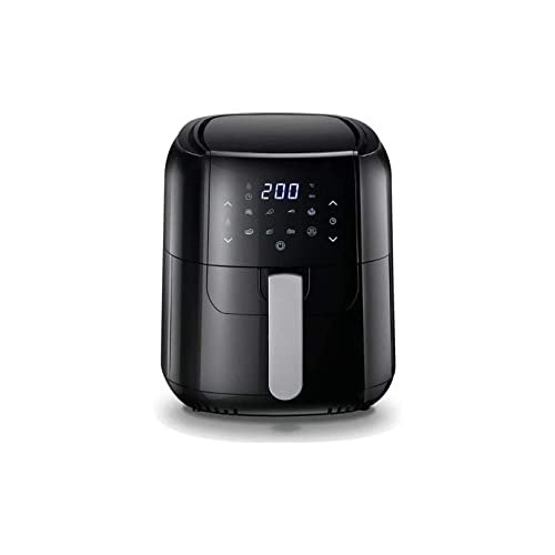 Frytkownica powietrzna, mała frytkownica powietrzna, frytkownica bezolejowa, piec do pizzy z frytkownicą powietrzną 1400 W, kosz nieprzywierający, ochrona przed przegrzaniem, timer +