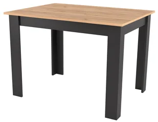 Nowoczesny prostokątny stół dąb craft + czarny C4-S18 - Stoły - miniaturka - grafika 1