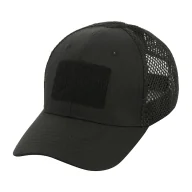 Odzież taktyczna i umundurowanie - Czapka z daszkiem M-Tac Mesh Flex Rip-Stop z Velcro, Black (40570002) - miniaturka - grafika 1