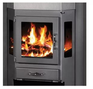 Piec piecyk kominek stalowy na drewno 14kW - spełnia anty-smogowy EkoProjekt 48280251 - Piece wolnostojące - miniaturka - grafika 2