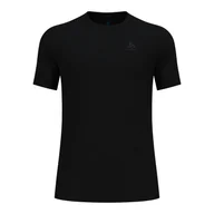 Koszulki sportowe męskie - Męska koszulka termoaktywna Odlo Natural Merino 160 Base Layer Top black - M - miniaturka - grafika 1