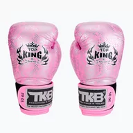Rękawice bokserskie - Rękawice bokserskie Top King Muay Thai Super Star Air pink/silver - miniaturka - grafika 1