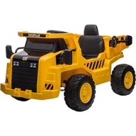 Pojazdy elektryczne dla dzieci - Auto Na Akumulator Jeździk Wywrotka Napęd Elektryczny Cat Żółty Sun Baby - miniaturka - grafika 1