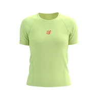 Koszulki sportowe damskie - COMPRESSPORT Koszulka biegowa damska TRAIL RACING SS T-SHIRT shadow lime - miniaturka - grafika 1