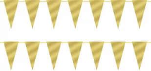 Baner girlanda flagietki złota - 250 cm - Sylwester - miniaturka - grafika 1