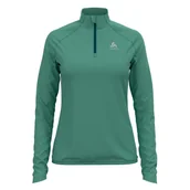 Bluzy narciarskie - Bluza narciarska damska Odlo Midlayer 1/2 zip Carve Light 541791 - miniaturka - grafika 1
