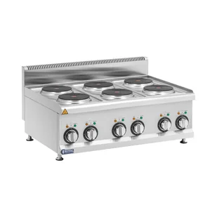 Royal Catering Kuchenka elektryczna gastronomiczna 12 kW 6 palników 90 x 65 cm Seria Pro 650 - Kuchenki elektryczne - Inne urządzenia gastronomiczne - miniaturka - grafika 1