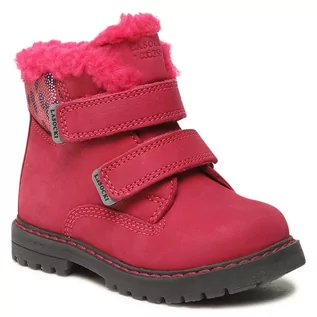 Botki damskie - Lasocki Trapery KIDS - CI12-BROKER-12 Pink - grafika 1