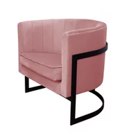 Fotele - Fotel Glamour podstawa czarna - miniaturka - grafika 1