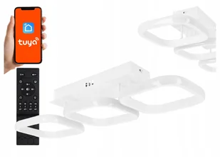 Lampa sufitowa Led wisząca plafon żyrandol 66W Tuya aplikacja 3 barwy pilot - Lampy sufitowe - miniaturka - grafika 1