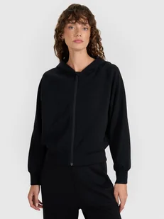 4F Bluza dresowa rozpinana z modalem damska - czarna M - Bluzy damskie 4F Bluza dresowa rozpinana z modalem damska - czarna M - Bluzy damskie - miniaturka - grafika 1