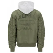 Odzież taktyczna i umundurowanie - Kurtka Alpha Industries MA-1 ZH Back EMB 138105 01 - Sage Green M - miniaturka - grafika 1
