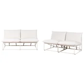 Meble ogrodowe - Beliani zestaw ogrodowy dla 4 osób PICO Metal - miniaturka - grafika 1
