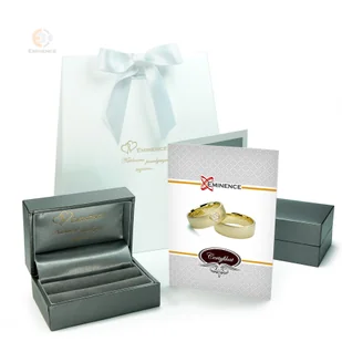 Obrączki ślubne z sercami - Au-1144 - Obrączki ślubne - miniaturka - grafika 3