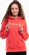 Bluzy damskie - Bluza damska Champion Hooded koralowa 117529 PS004 S - miniaturka - grafika 1