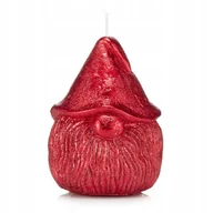 Świece - Świeca ozdobna świeczka świąteczna świeca dekoracyjna SKRZAT 12 cm czerwona - miniaturka - grafika 1