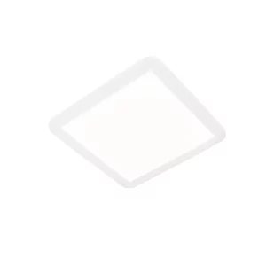 QAZQA Plafon LED kwadratowy biały 30cm 3-stopniowe ściemnianie IP44 - Steve - Oprawy, klosze i abażury - miniaturka - grafika 1