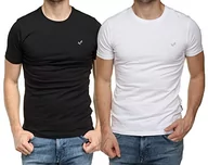 Koszulki męskie - Kaporal Męski T-shirt RIFT czarny/biały rozmiar XXL, niebieski - miniaturka - grafika 1