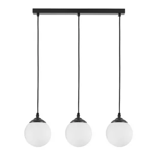 NOWOCZESNA POTRÓJNA LAMPA WISZĄCA CZARNA FINO W3 - Lampy sufitowe - miniaturka - grafika 1