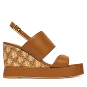 Sandały damskie - Sandały Liu Jo Karen 06 SA5115 P0102 Brązowy - miniaturka - grafika 1