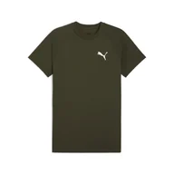 Koszulki sportowe męskie - Męska koszulka EVOSTRIPE PUMA Dark Olive Green - miniaturka - grafika 1