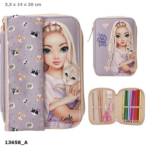 Piórnik Duo Z Wyposażeniem Z Saszetką Top Model Kitty 13658A