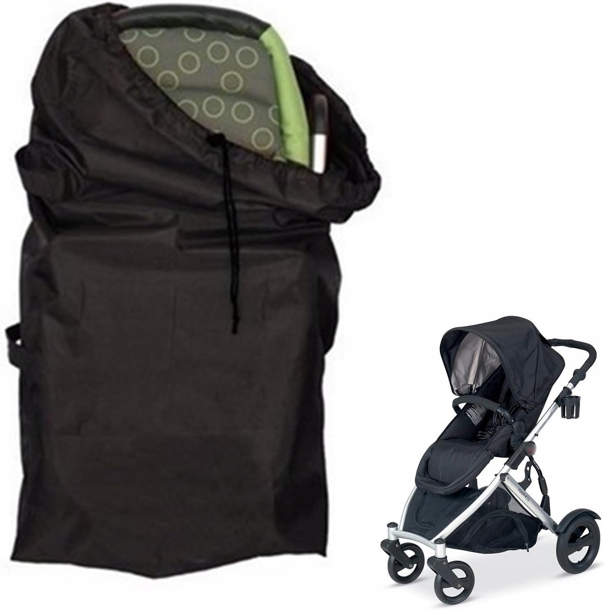 Pokrowiec Ochronny Na Wózek Dziecięcy Worek Do Samolotu Auta Torba Duża