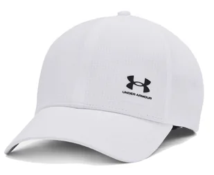 Czapka męska UNDER ARMOUR z daszkiem Iso-chill Armourvent Adj Biała - Czapki męskie - miniaturka - grafika 1