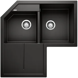 Blanco Zlew METRA 9E Czarny narożny 525938 - Zlewozmywaki - miniaturka - grafika 1