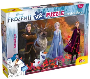 Lisciani Puzzle dwustronne Plus 108 Frozen 2 - Puzzle - miniaturka - grafika 1