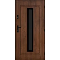 Drzwi zewnętrzne - Pantor Drzwi zewnętrzne stalowe wejściowe Nantes orzechowe 90 prawe - miniaturka - grafika 1