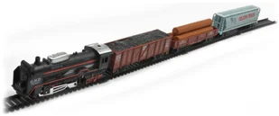 Kolejka rail king Parowóz + 3 Wagony - Pociągi dla dzieci - miniaturka - grafika 16