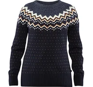 Swetry damskie - FJÄLLRÄVEN FjÄLLRÄVEN damski sweter wełniany Övik Knit niebieski granatowy X-S 89941 - miniaturka - grafika 1