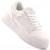 Sneakersy damskie - Big Star Buty Sportowe Damskie Sneakersy Białe Ekoskóra NN274667 41 - miniaturka - grafika 1