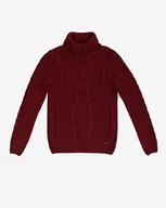 Swetry męskie - Gianni Lupo BW793-F22 sweter męski, bordowy, XL (DE), bordowy, S-4XL - miniaturka - grafika 1