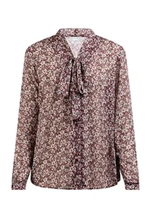 usha Damska bluzka z długim rękawem 10124712, bordowa, wielokolorowa, XL, bordowy, wielokolorowy, XL - Bluzki damskie - miniaturka - grafika 1